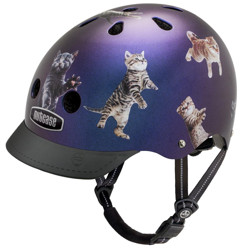 Nutcase helmet with space cats design