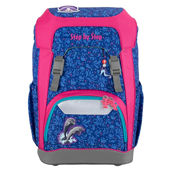 GIANT school bag with dolphin design