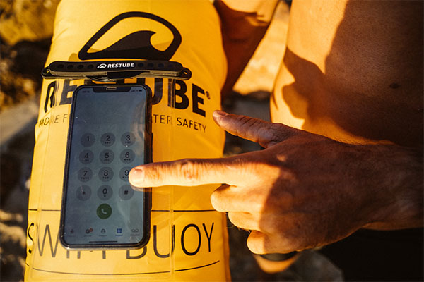 HERMETIC dry bag on the RESTUBE bouy