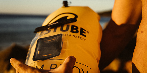 HERMETIC dry bag on the RESTUBE bouy