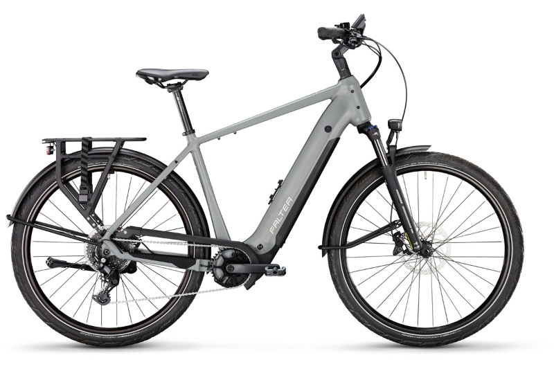 Falter Bike in grey with FIDLOCK bike base