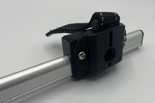 rail with fidlock fasteners for prothesis by Pawthesis