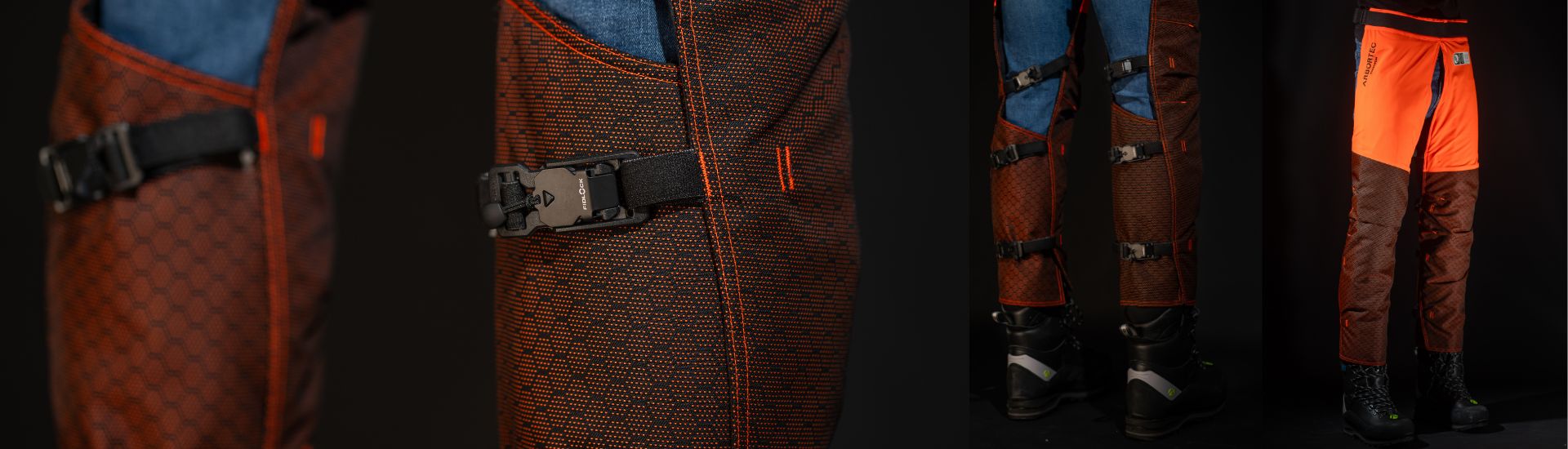 fullsize picture of the trousers by arbortec with fidlock fasteners