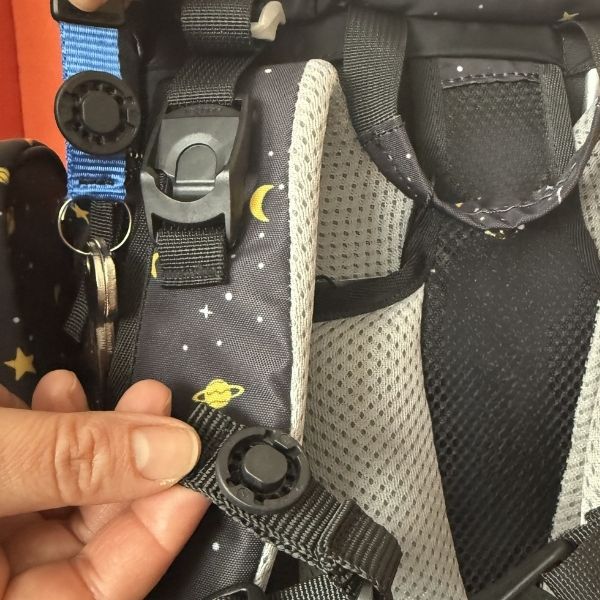 key chain with fidlock fastener