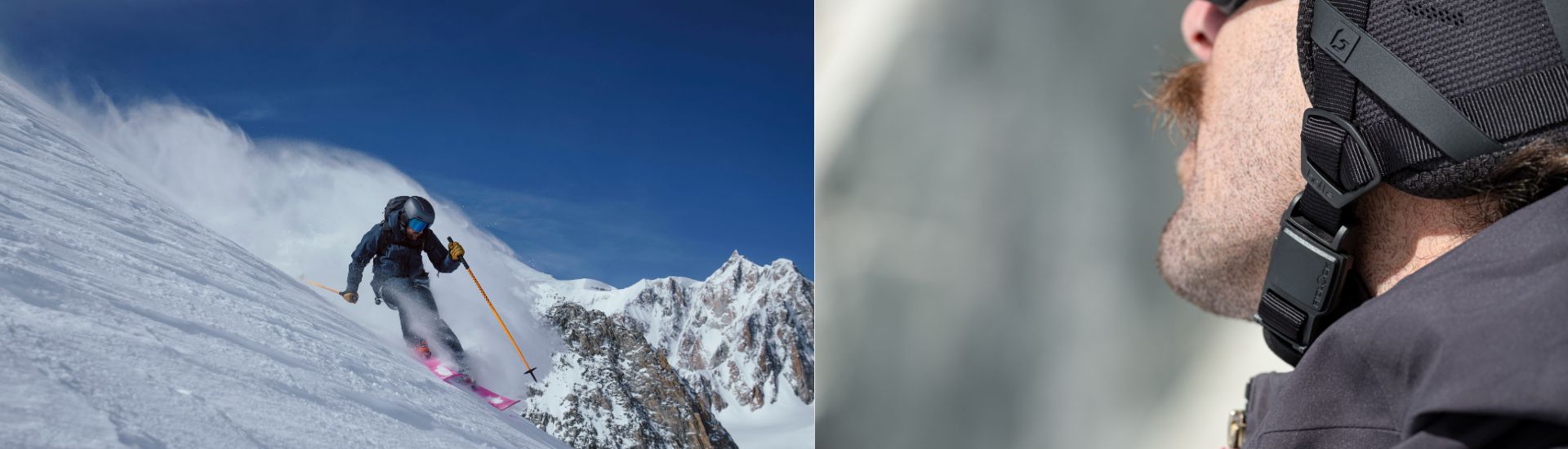 Bollé fullsize picture of the ski helmet with fidlock fastener 