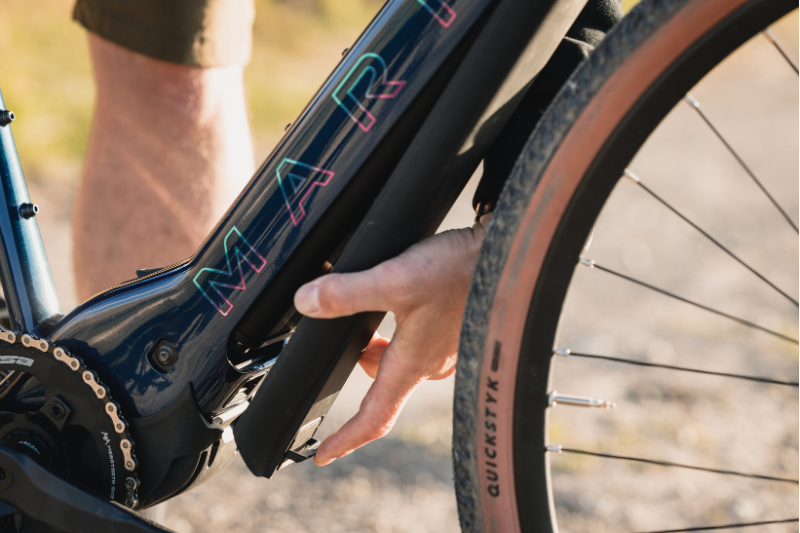 Marin Bike with PINCLIP battery flap
