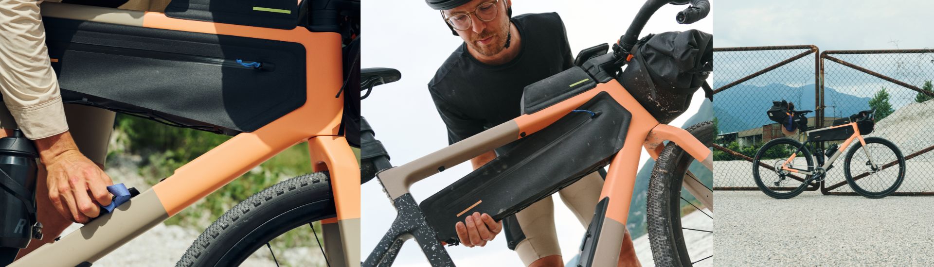 rose bikes fullsize picture of the frame bags with fidlock fasteners