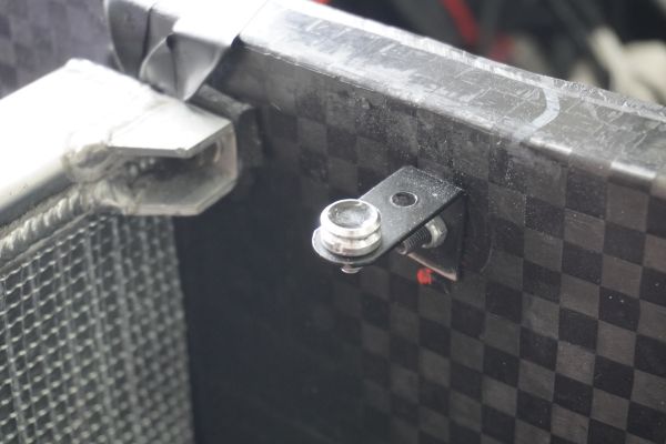 snap fastener built in the car by the racing team 