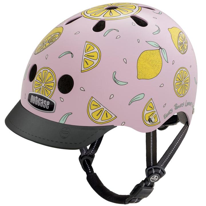 Nutcase helmet with pin lemonade desing
