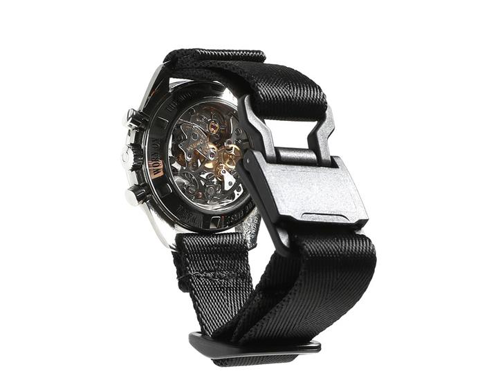 watch strap by DSPTCH with focus on fastener