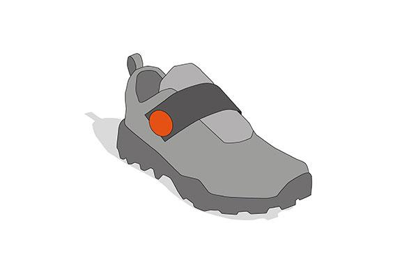 Footwear concept for hidden lacing with FIDLOCK WINCH