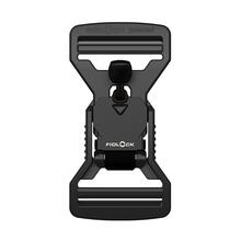 FV-12407 - V-BUCKLE 40 LL black flap - buckle - top view