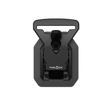 FV-13403 - V-BUCKLE sewable 40 SB black flap - fastener - top view