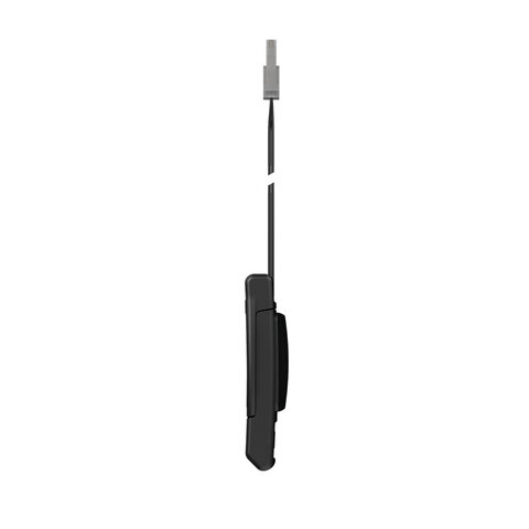 08027 - SNAP buckle flat 40 reed switch - fastener - side view