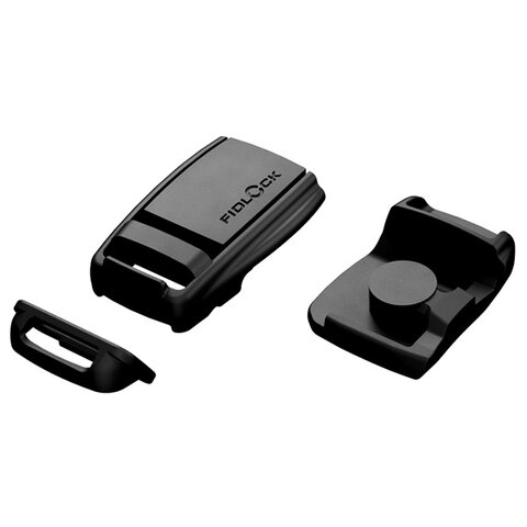 F7036 - SNAP helmet buckle 15 shaped broad grivory with slip lock - Helmschnalle - Explosionsansicht