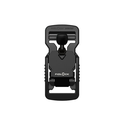 FV-11401 - V-BUCKLE 25 black flap - buckle - top view