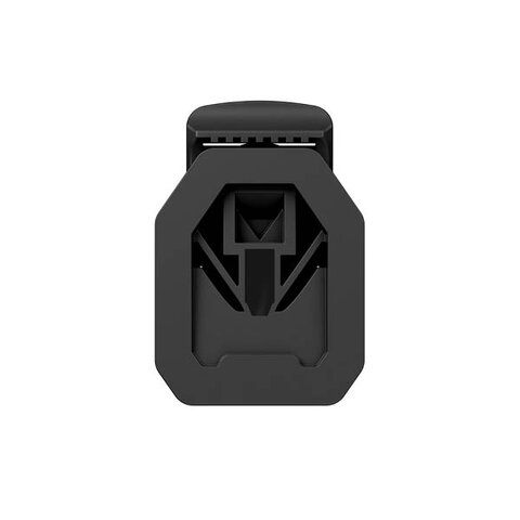 FV-11403 - V-BUCKLE 25 sewable black flap - fastener - bottom view
