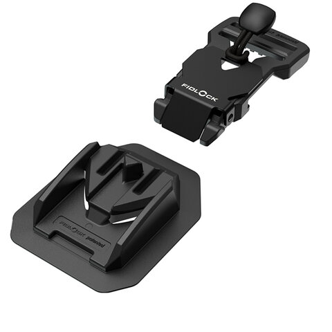 FV-11403 - V-BUCKLE 25 sewable black flap - fastener - exploded view