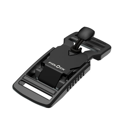FV-11413 - V-BUCKLE 25 LL black flap - Verschluss - Perspektivansicht