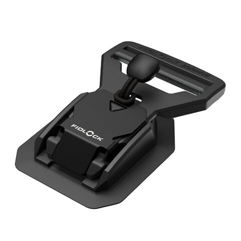 FV-12403 - V-BUCKLE sewable 40 LL black flap - fastener - perspective