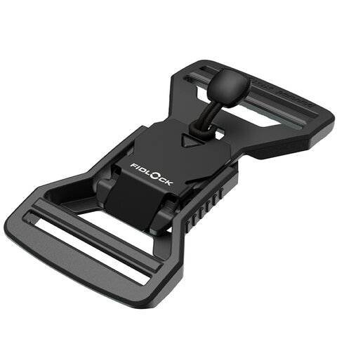 FV-12407 - V-BUCKLE 40 LL black flap - Verschluss - Perspektivansicht