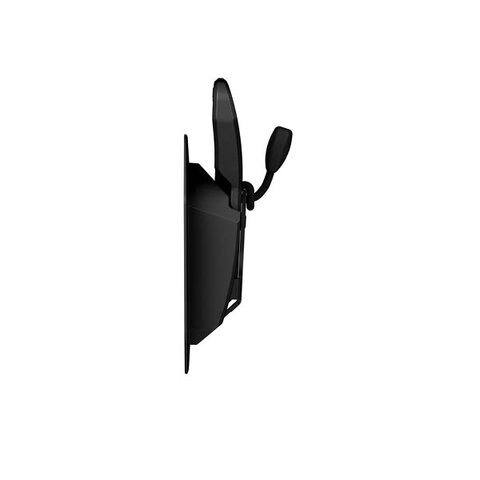 FV-13403 - V-BUCKLE sewable 40 SB black flap - Verschluss - Seitenansicht