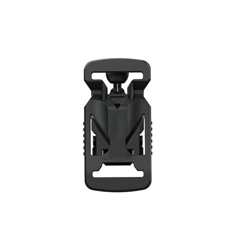 FV-15401 - V-BUCKLE 25 SB black flap+ pull  tab - Verschluss - Untersicht