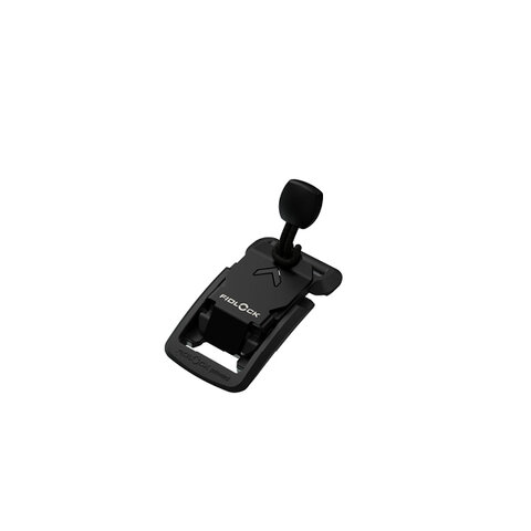 FV-26411 - V-BUCKLE S 15 black flap + pull tab - fastener - perspective