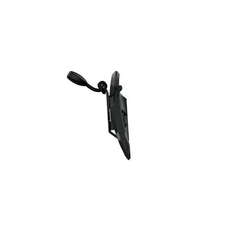 FV-27412 - V-BUCKLE S 20 black flap +pull tab - fastener - side view