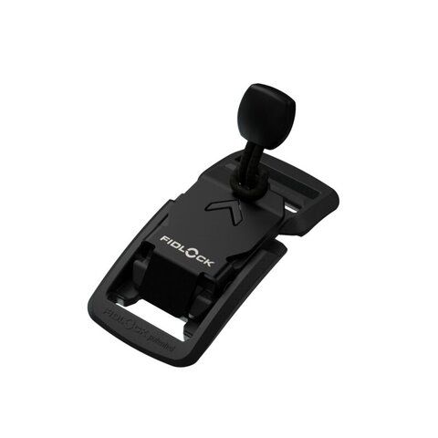 FV-28411 - V-BUCKLE S 15 LL black flap - fastener - perspective view 