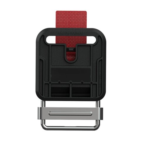H-22424- HOOK 25 plastic open d-ring - buckle- bottom view