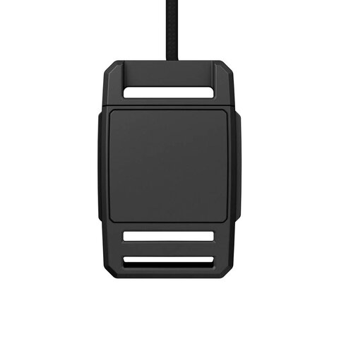 F8043 - SNAP buckle 25 flat electrified - fastener and reed switch combined - top view - LED off 