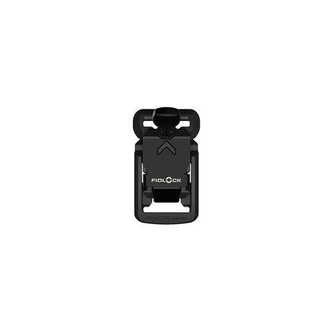 FV-26411 - V-BUCKLE S 15 black flap +pull tab  - fastener - top view