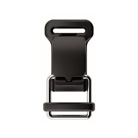 H-01111- HOOK 15 helmet buckle, short D-ring -buckle - top view