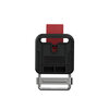 01249 - HOOK 25 plastic open d-ring - buckle- back view