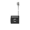 08027 - SNAP buckle flat 40 reed switch - fastener - bottom part - top view