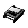 F4050- SLIDER 25 stainless steel shield - magnetic buckle - perspective view