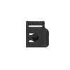 F7024 - SNAP helmet buckle 15 grivory - buckle - bottom part - bottom view