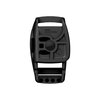 F7031 - SNAP helmet buckle 15 shaped grivory - buckle - bottom view