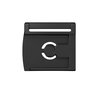 F8022 - SNAP buckle flat 40 - Schnalle - Unterteil - Aufsicht