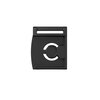 F8040 - SNAP buckle flat 40 - Schnalle - Unterteil - Aufsicht