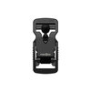 FV-11401 - V-BUCKLE 25 black flap - buckle - top view