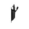 FV-11403 - V-BUCKLE 25 sewable black flap - fastener - side view