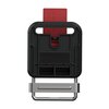 H-22424- HOOK 25 plastic open d-ring - buckle- bottom view