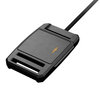F8043 - SNAP buckle 25 flat electrified - fastener and reed switch combined - perspective view - LED on