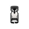 FV-11202 - V-BUCKLE 25 splitbar - buckle - top view