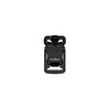 FV-26411 - V-BUCKLE S 15 black flap +pull tab  - fastener - top view