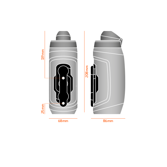 Fidlock TWIST Replacement Bottle 800ml - black Fidlock TWIST Replacement Bottle 800ml - black