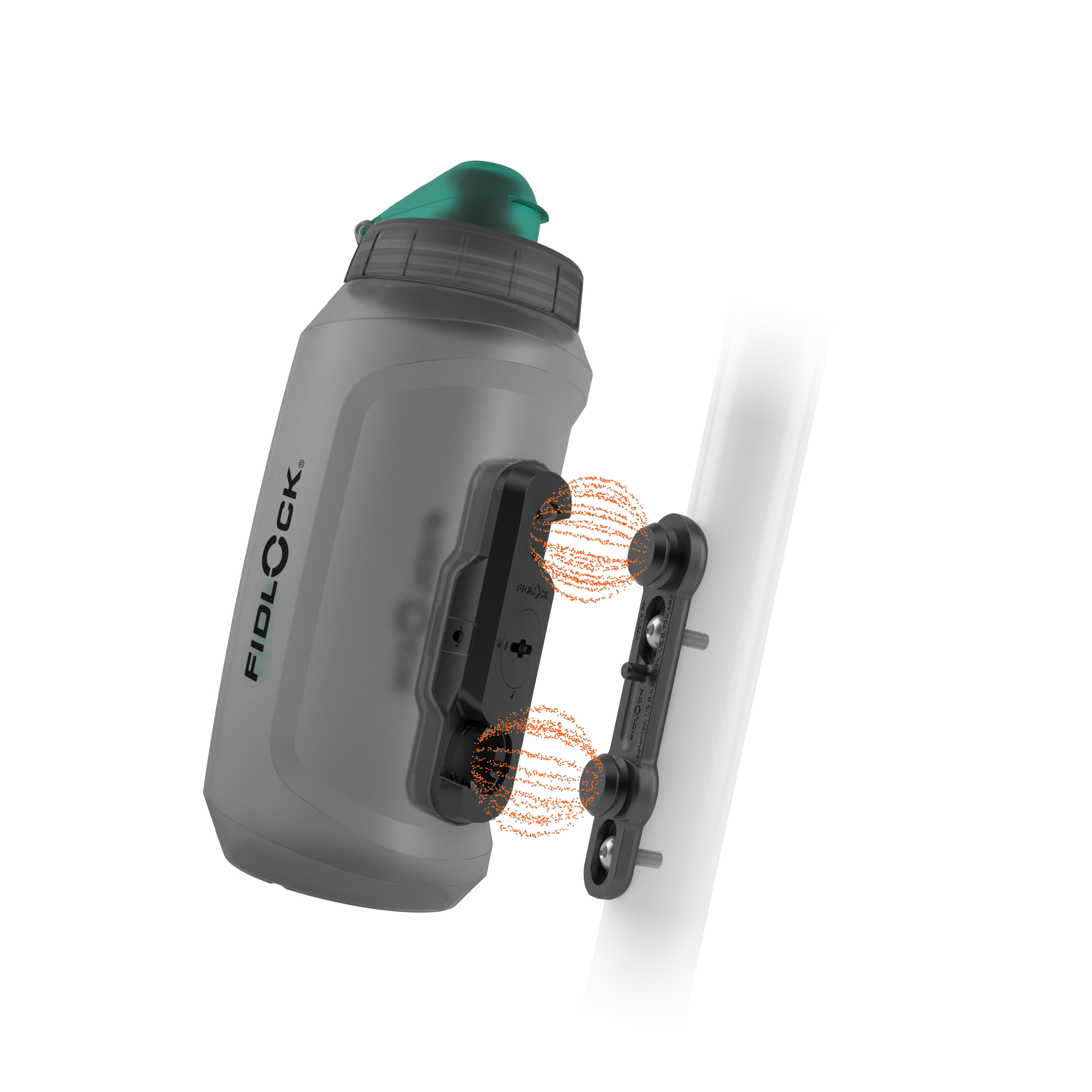 TWIST bottle antibacterial + bike base
