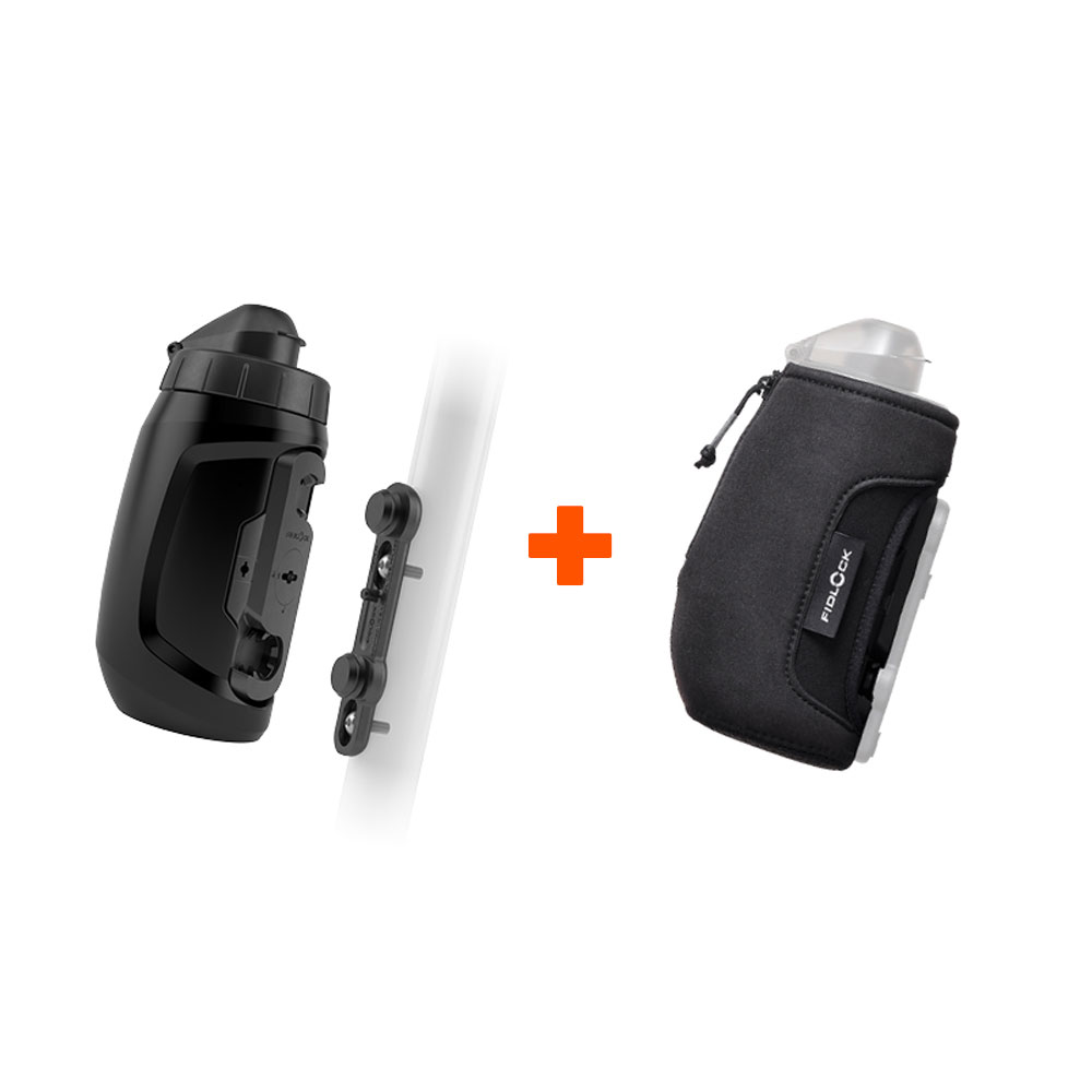 TWIST bottle + bike base + thermo sleeve 450